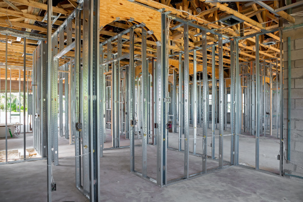 Interior & Exterior Steel Stud Framing 